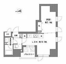 LaVita東上野 1LDKの間取図画像
