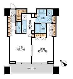 プロスペクトKALON三ノ輪 1LDKの間取図画像