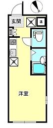 ＣＲＥＡＬ高井戸 5階ワンルームの間取り