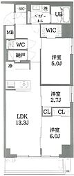 (仮称)戸田市新曽計画 2LDKの間取図画像