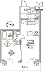 間取図画像 1LDK