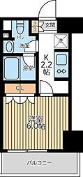 CityLuxTobe 1Kの間取図画像
