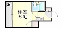 グリーンヒル3 ワンルームの間取図画像