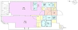 RBM半蔵門レジデンス 1LDKの間取図画像
