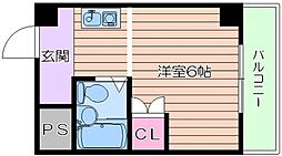 昭和グランドハイツ大淀 1Kの間取図画像