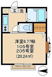 間取図画像 1K