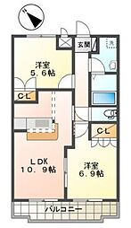 間取図画像 2LDK