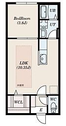 ティージーセブン 1LDKの間取図画像