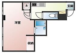 サニーヒル 1Kの間取図画像