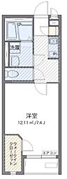 ミランダ野火止1 1Kの間取図画像