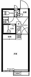 メインシティガーデンエリア 1Kの間取図画像