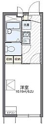 レオパレスマロンフィルド 1Kの間取図画像