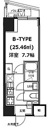 S-レジデンス蔵前 1Kの間取図画像