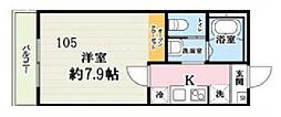 吉川市大字保アパート 1Kの間取図画像