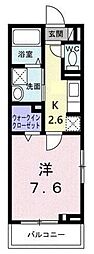 モーリンハイツ 1Kの間取図画像
