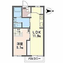 フレグランス梨花 202 ｜ 福島県郡山市八山田７丁目144（賃貸アパート1LDK・2階・40.00㎡） その2