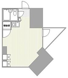 ライオンズマンション白山第3 2階ワンルームの間取り