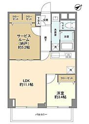 ローヤルマンション三軒茶屋 1SLDKの間取図画像
