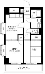 パークレジデンス大森 2DKの間取図画像