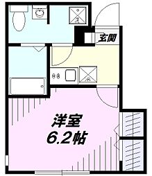 Agrande Nishi-Kokubunji 1Kの間取図画像