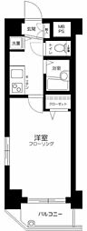 ジュエル荏原中延 1Kの間取図画像