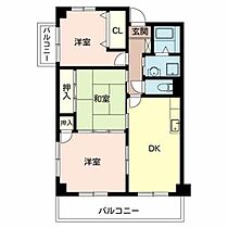 ラフォーレ南平台 0408 ｜ 大阪府高槻市南平台３丁目29-20（賃貸マンション3DK・4階・65.93㎡） その2