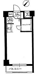 ライオンズマンション平沼第3 ワンルームの間取図画像