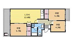 K'sB淵野辺 3LDKの間取図画像