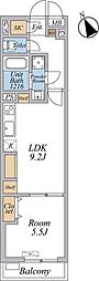 リブリ・西台 1LDKの間取図画像