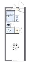 レオパレス清水坂 1Kの間取図画像