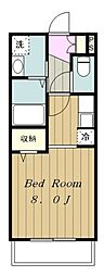 ベルオーブ 1Kの間取図画像