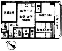 第5小池ビル 4階3DKの間取り