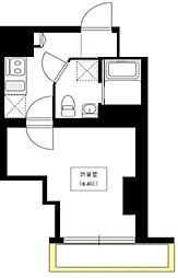 Bel Canto浅草蔵前 9階1Kの間取り