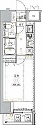 GENOVIA南千住IXskygarden 1Kの間取図画像