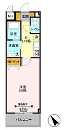 VILLAMISTRAL 1Kの間取図画像