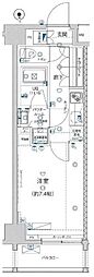 ジェノヴィア板橋WESTグリーンヴェール 1Kの間取図画像