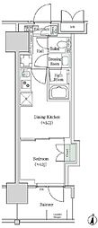 ブルックサイドレジデンス木場 1DKの間取図画像