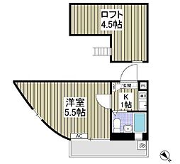 ジュネパレス松戸第31 1Kの間取図画像