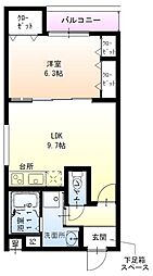 フジパレス豊中岡町ノース 1LDKの間取図画像