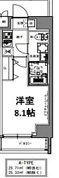 S-RESIDENCE亀戸lume 1Kの間取図画像