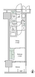 ブルックサイドレジデンス木場 2Kの間取図画像