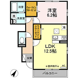 ラマージュ10 1LDKの間取図画像