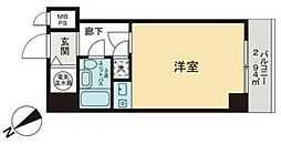 ライオンズプラザ芝公園 1Kの間取図画像