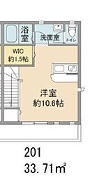ステップ柴崎 ワンルームの間取図画像