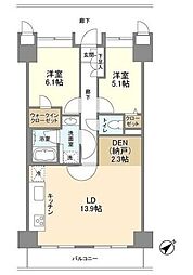 アウルコート南池袋 2LDKの間取図画像