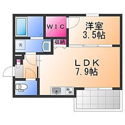 (仮称)ジーメゾン泉佐野春日町 1LDKの間取図画像