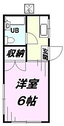 コーポつかさ 1Kの間取図画像
