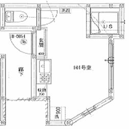 TYビル ワンルームの間取図画像