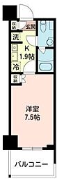 MFPRコート木場公園 1Kの間取図画像