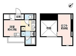 アンビエント緑が丘 1Kの間取図画像